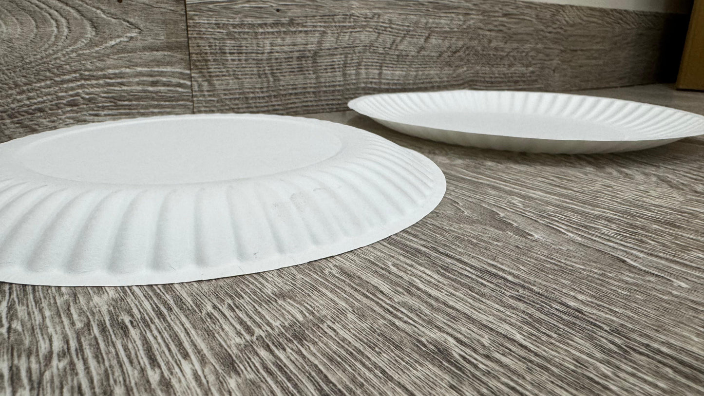 9 Inch White Paper Plates